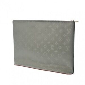 Louis Vuitton Canvas Cosmos Bag Monogram Titanium Pochette Gray Clutch